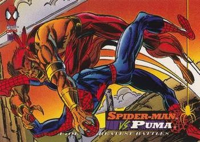 #114 Spider-Man vs. Puma - 1994 Fleer The Amazing Spider-Man