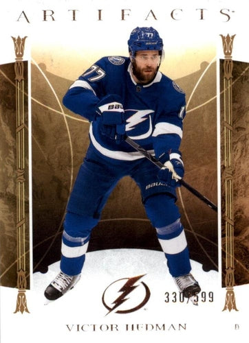 #114 Victor Hedman - Tampa Bay Lightning - 2022-23 Upper Deck Artifacts Hockey