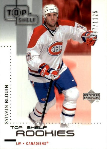 #114 Sylvain Blouin - Montreal Canadiens - 2002-03 Upper Deck Top Shelf Hockey