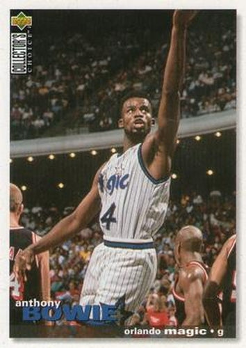 #114 Anthony Bowie - Orlando Magic - 1995-96 Collector's Choice Basketball