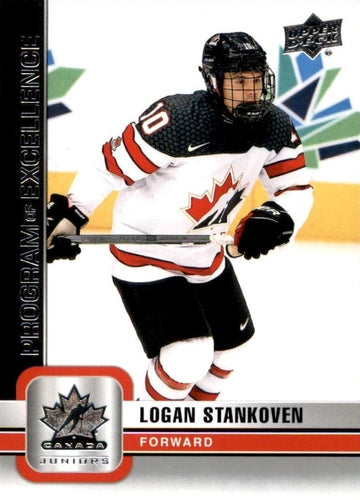 #114 Logan Stankoven - Canada - 2023 Upper Deck Team Canada Juniors Hockey