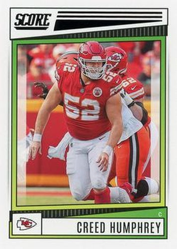#114 Creed Humphrey - Kansas City Chiefs - 2022 Score Football