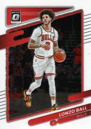 #114 Lonzo Ball - Chicago Bulls - 2021-22 Donruss Optic Basketball