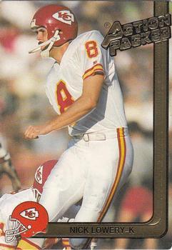 #114 Nick Lowery - Kansas City Chiefs - 1991 Action Packed Football