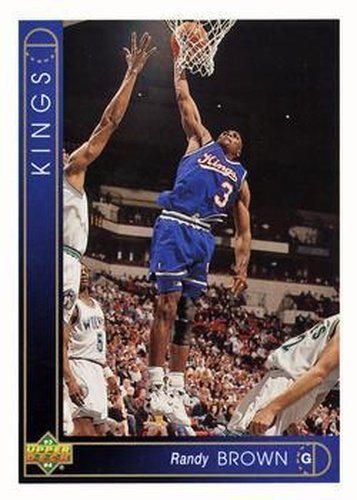 #114 Randy Brown - Sacramento Kings - 1993-94 Upper Deck Basketball