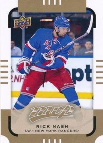 #114 Rick Nash - New York Rangers - 2015-16 Upper Deck MVP Hockey