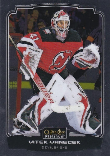 #114 Vitek Vanecek - New Jersey Devils - 2022-23 O-Pee-Chee Platinum Hockey