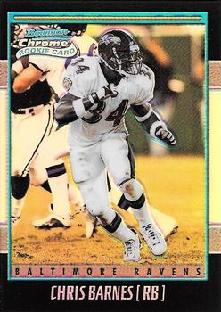 #114 Chris Barnes - Baltimore Ravens - 2001 Bowman Chrome Football