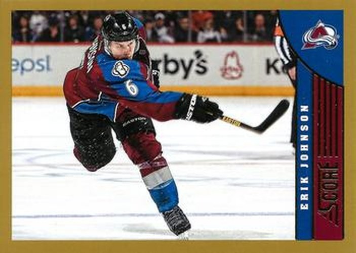 #114 Erik Johnson - Colorado Avalanche - 2013-14 Score - Gold Hockey