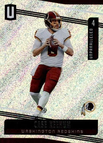 #114 Case Keenum - Washington Redskins - 2019 Panini Unparalleled Football