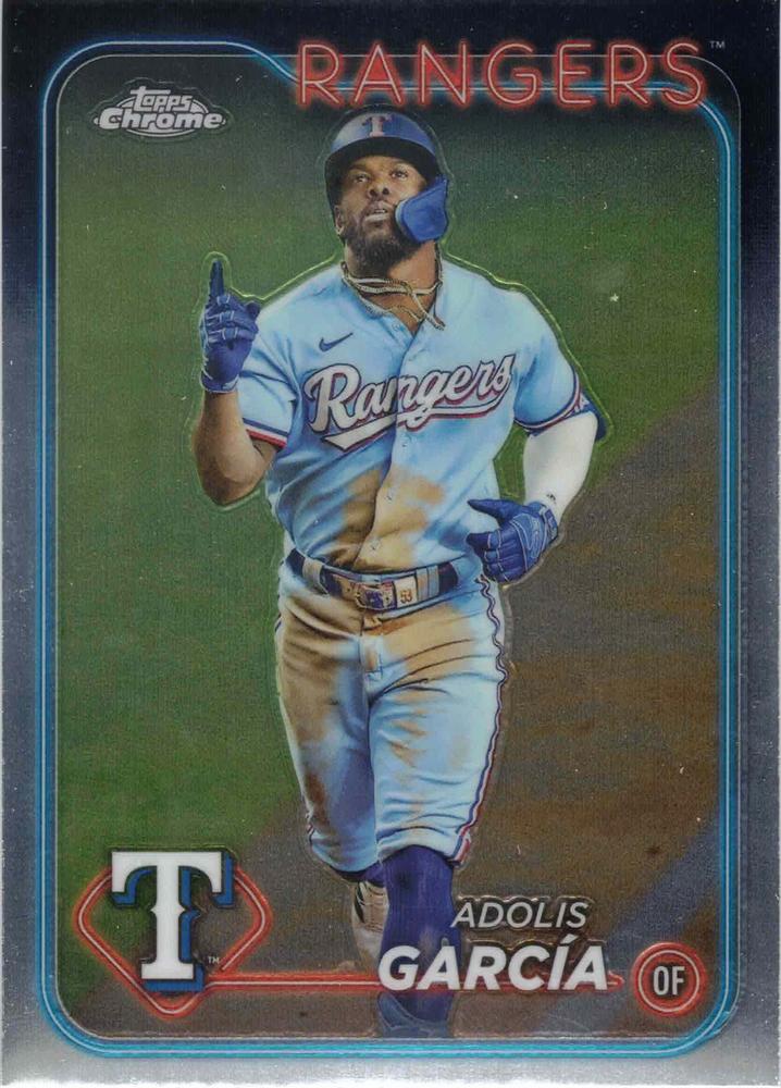#114 Adolis García - Texas Rangers - 2024 Topps Chrome Baseball