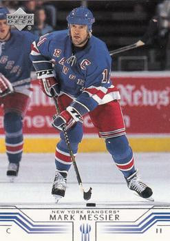 #114 Mark Messier - New York Rangers - 2001-02 Upper Deck Hockey