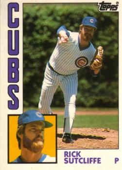 #115T Rick Sutcliffe - Chicago Cubs - 1984 Topps Traded Baseball
