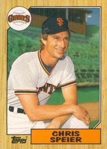 #115T Chris Speier - San Francisco Giants - 1987 Topps Traded Baseball