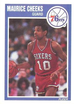 #115 Maurice Cheeks - Philadelphia 76ers - 1989-90 Fleer Basketball