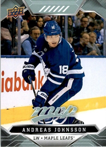 #115 Andreas Johnsson - Toronto Maple Leafs - 2019-20 Upper Deck MVP Hockey