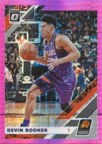 #115 Devin Booker - Phoenix Suns - 2019-20 Donruss Optic - Hyper Pink Basketball