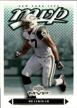 #115 Mo Lewis - New York Jets - 2003 Upper Deck MVP Football