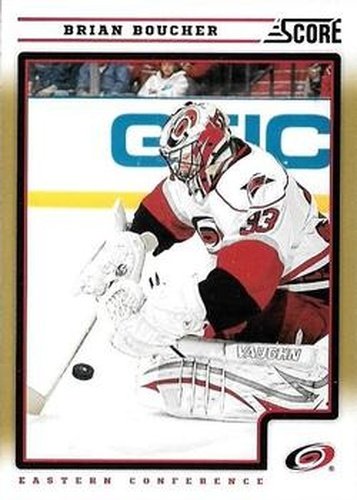 #115 Brian Boucher - Carolina Hurricanes - 2012-13 Score - Gold Rush Hockey
