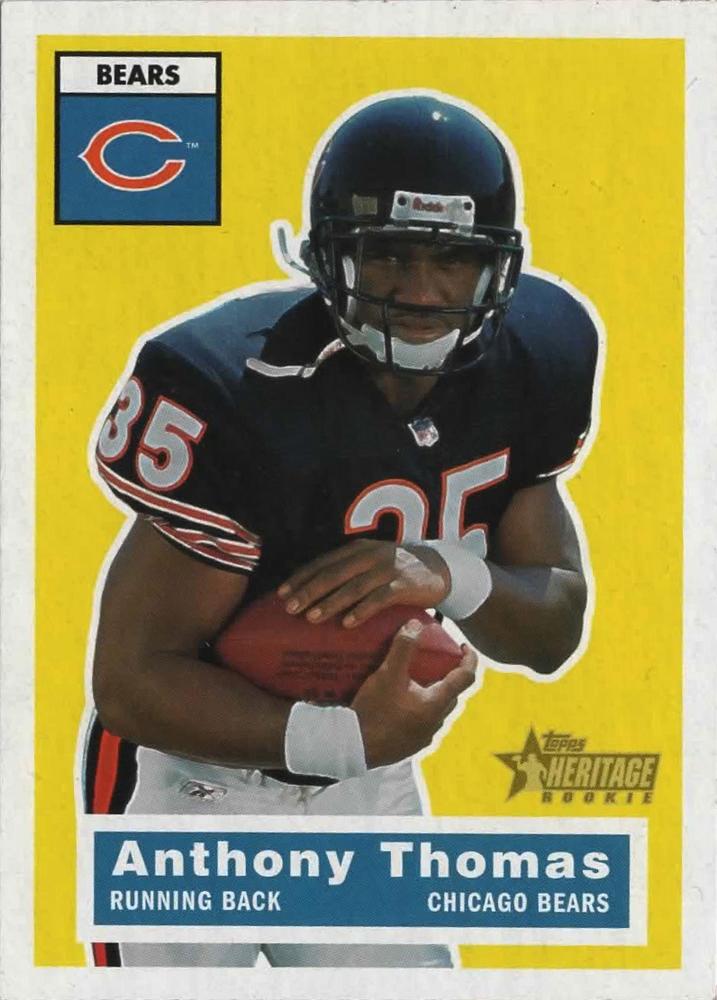 #115 Anthony Thomas - Chicago Bears - 2001 Topps Heritage Football