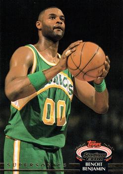 #115 Benoit Benjamin - Seattle SuperSonics - 1992-93 Stadium Club Basketball