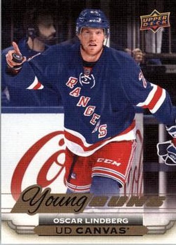 #C115 Oscar Lindberg - New York Rangers - 2015-16 Upper Deck - UD Canvas Hockey