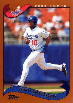 #115 Gary Sheffield - Los Angeles Dodgers - 2002 Topps Baseball