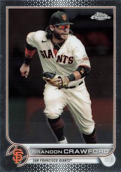 #115 Brandon Crawford - San Francisco Giants - 2022 Topps Chrome Baseball