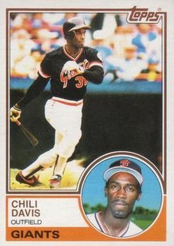#115 Chili Davis - San Francisco Giants - 1983 Topps Baseball