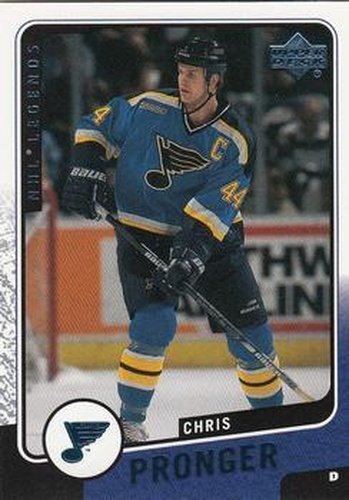 #115 Chris Pronger - St. Louis Blues - 2000-01 Upper Deck Legends Hockey