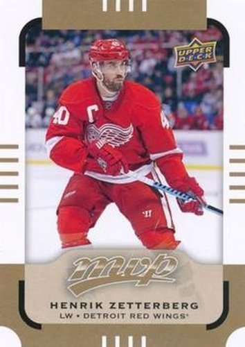 #115 Henrik Zetterberg - Detroit Red Wings - 2015-16 Upper Deck MVP Hockey