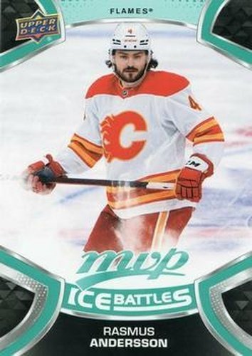 #115 Rasmus Andersson - Calgary Flames - 2021-22 Upper Deck MVP - Ice Battles Hockey