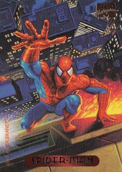 #115 Spider-Man - 1994 Fleer Marvel Masterpieces Hildebrandt Brothers