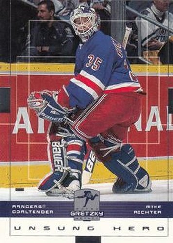 #115 Mike Richter - New York Rangers - 1999-00 Upper Deck Wayne Gretzky Hockey