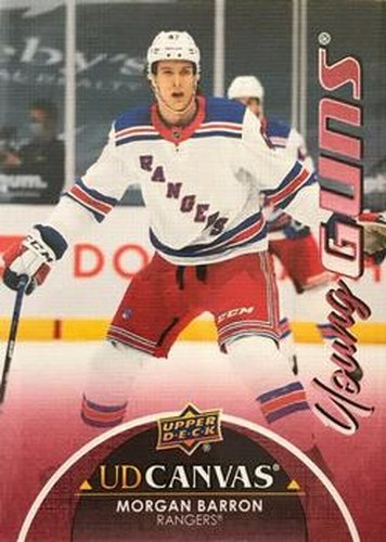 #C115 Morgan Barron - New York Rangers - 2021-22 Upper Deck - UD Canvas Hockey