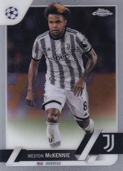 #115 Weston McKennie - Juventus - 2022-23 Topps Chrome UEFA Club Competitions Soccer