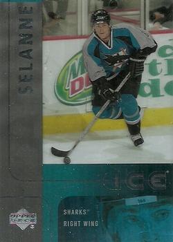 #115 Teemu Selanne - San Jose Sharks - 2001-02 Upper Deck Ice Hockey