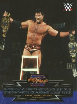 #9 Razor Ramon Defeats Shawn Michaels in an Intercontinental Championship Ladder Match - 2015 Topps WWE Road to Wrestlemania - Classic WrestleMania Matches Wrestling