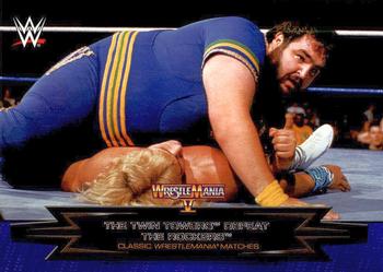 #3 The Twin Towers Defeat The Rockers - 2015 Topps WWE Road to Wrestlemania - Classic WrestleMania Matches Wrestling