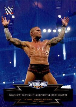 #27 Randy Orton Defeats CM Punk - 2015 Topps WWE Road to Wrestlemania - Classic WrestleMania Matches Wrestling
