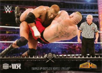 #10 Defeats Brock Lesnar - 2015 Topps WWE Road to Wrestlemania - HHH@WM Wrestling