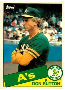 #116T Don Sutton - Oakland Athletics - 1985 Topps Traded Baseball