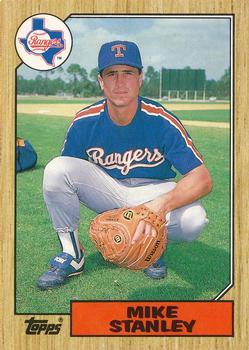 #116T Mike Stanley - Texas Rangers - 1987 Topps Traded Baseball