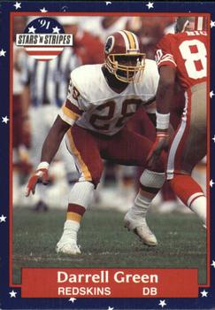 #116 Darrell Green - Washington Redskins - 1991 Fleer Stars 'n Stripes Football