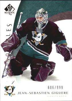 #116 Jean-Sebastien Giguere - Anaheim Mighty Ducks - 2005-06 SP Authentic Hockey