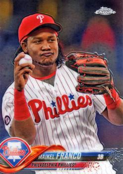 #116 Maikel Franco - Philadelphia Phillies - 2018 Topps Chrome Baseball