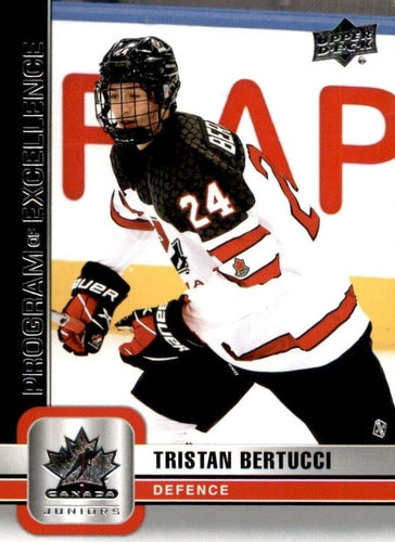 #116 Tristan Bertucci - Canada - 2023 Upper Deck Team Canada Juniors Hockey