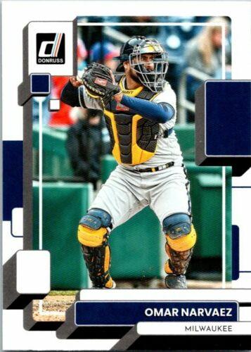 #116 Omar Narvaez - Milwaukee Brewers - 2022 Donruss Baseball