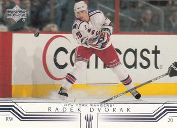 #116 Radek Dvorak - New York Rangers - 2001-02 Upper Deck Hockey