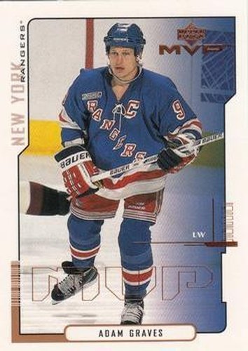#116 Adam Graves - New York Rangers - 2000-01 Upper Deck MVP Hockey